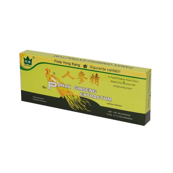 Ginseng Panax Yong Kang, 10 fiole x 10 ml