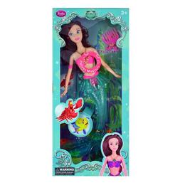 Papusa sirena verde cu lumini si melodii 27 cm - Happy Girl