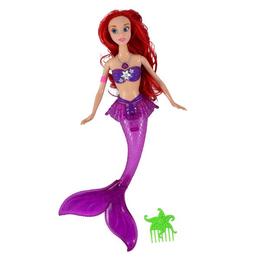 Papusa sirena mov cu lumini si melodii 27 cm - happy girl