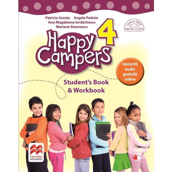 Happy campers. student's book and workbook - clasa 4 - patricia acosta, editura litera