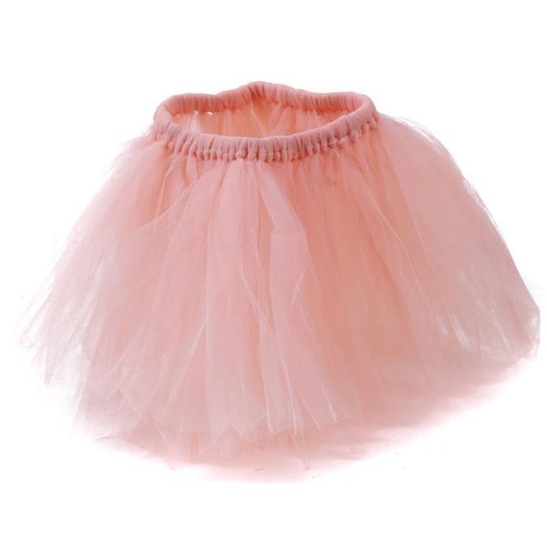 Fusta tutu si bentita, costum sedinta foto, roz pal, 0-3 luni
