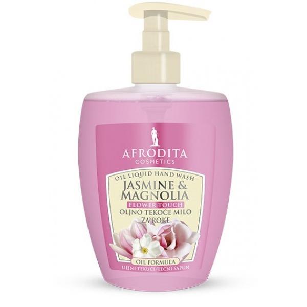 Sapun Lichid Uleios cu Iasomie si Magnolie – Cosmetica Afrodita Jasmine & Magnolia Oil Liquid Hand Wash, 300 ml esteto