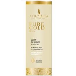 Gel de Dus Uleios Pure Gold 24K Luxury Cosmetica Afrodita, 150 ml