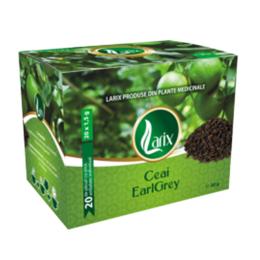 Ceai earl grey larix, 20 doze x 5g (snur)