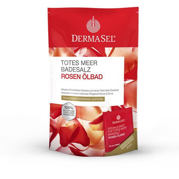 Sare de baie, cu ulei de trandafir, Dermasel, 400 gr 400