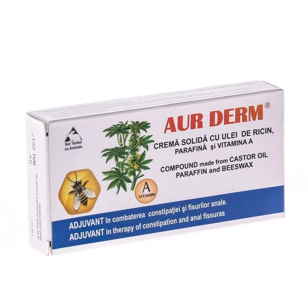 Aur Derm Supozitoare Ricin Laur Med, 1,5g x 10 buc