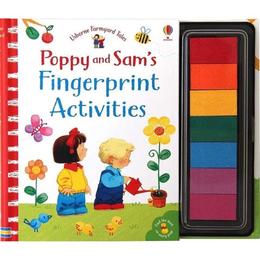 Carte de pictat cu degetelele Poppy & Sam's Fingerprint Activities editura Usborne