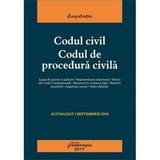 Codul civil. Codul de procedura civila. Actualizat 01 septembrie 2019, editura Hamangiu