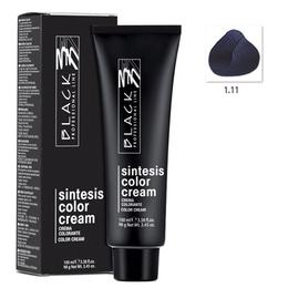 Vopsea Crema Permanenta - Black Professional Line Sintesis Color Cream, nuanta 1.11 Blue Black, 100ml