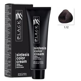 Vopsea Crema Permanenta - Black Professional Line Sintesis Color Cream, nuanta 1.12 Violet Black, 100ml