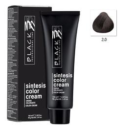 Vopsea Crema Permanenta - Black Professional Line Sintesis Color Cream, nuanta 2.0 Brown, 100ml