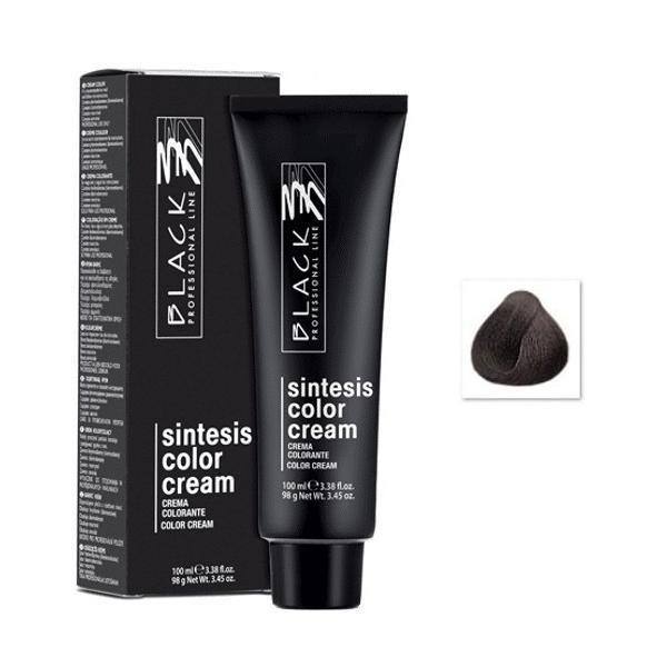 Vopsea Crema Permanenta - Black Professional Line Sintesis Color Cream, nuanta 2.0 Brown, 100ml