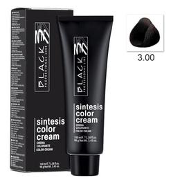 Vopsea crema permanenta - black professional line sintesis color cream, nuanta 3.00 intense dark brown, 100ml