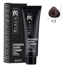 Vopsea Crema Permanenta - Black Professional Line Sintesis Color Cream, nuanta 4.5 Mahogany Medium Brown, 100ml