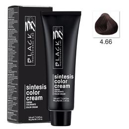 Vopsea crema permanenta - black professional line sintesis color cream, nuanta 4.66 cherry red, 100ml