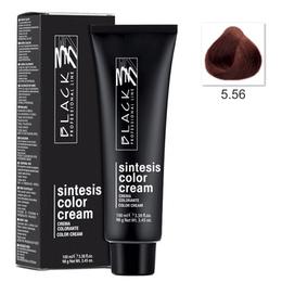 Vopsea crema permanenta - black professional line sintesis color cream, nuanta 5.56 red brown, 100ml