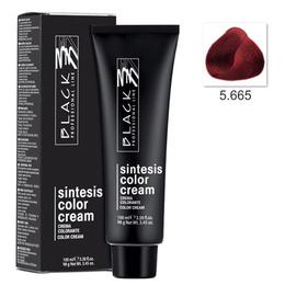 Vopsea crema permanenta - black professional line sintesis color cream, nuanta 5.665 magma, 100ml