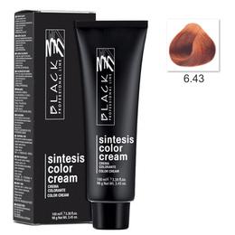 Vopsea crema permanenta - black professional line sintesis color cream, nuanta 6.43 almond, 100ml