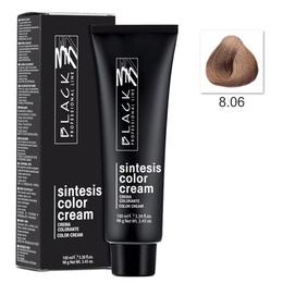 Vopsea Crema Permanenta - Black Professional Line Sintesis Color Cream, nuanta 8.06 Warm Light Blonde, 100ml