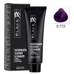 Vopsea Crema Permanenta - Black Professional Line Sintesis Color Cream, nuanta 8.222 Amethyst, 100ml