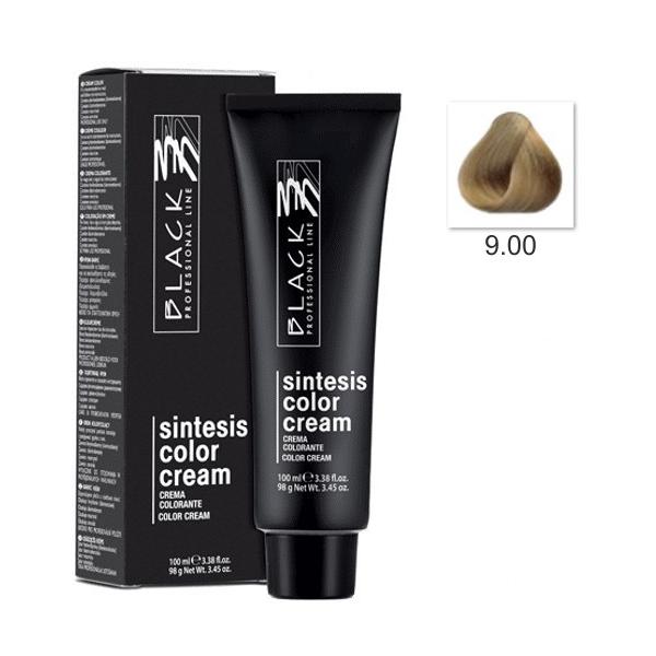Vopsea Crema Permanenta – Black Professional Line Sintesis Color Cream, nuanta 9.00 Intense Very Light Blond, 100ml