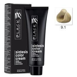 Vopsea Crema Permanenta - Black Professional Line Sintesis Color Cream, nuanta 9.1 Ash Ultra Light Blond, 100ml
