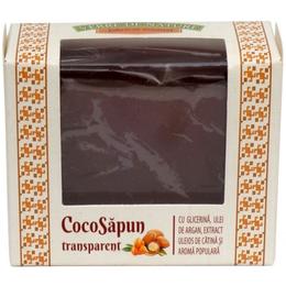 Cocosapun transparent cu glicerina, argan, catina si aroma populara manicos, 50g