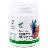 Ananas si Papaya Enzymes Pro Natura Medica, 100 comprimate