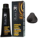 Vopsea Crema Demi-permanenta - Black Professional Line Sintesis Color Cream, nuanta 1.0 Black, 100ml