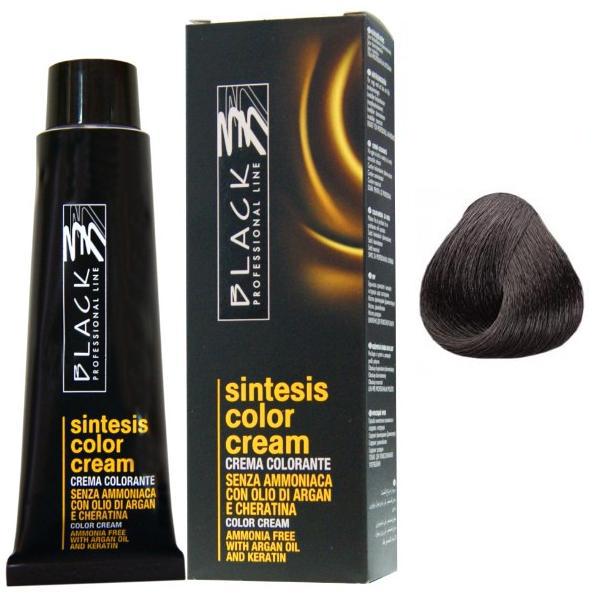 Vopsea Crema fara Amoniac - Black Professional Line Sintesis Color Cream Ammonia Free, nuanta 3.0 Dark Brown, 100ml imagine