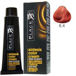 Vopsea crema fara amoniac - black professional line sintesis color cream ammonia free, nuanta 6.4 copper dark blond, 100ml