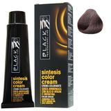 Vopsea Crema Demi-permanenta - Black Professional Line Sintesis Color Cream, nuanta 4.6 Purple Medium Brown, 100ml