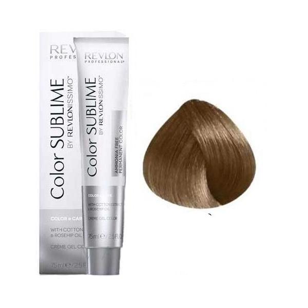 Vopsea fara Amoniac - Revlon Professional Color Sublime by Revlonissimo Amonia Free Permanent Color, nuanta 8.12 Light Ash Iridescent Blonde, 75 ml