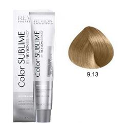 Vopsea fara amoniac - revlon professional color sublime by revlonissimo amonia free permanent color, nuanta 9.13 very light ash gold blonde, 75 ml