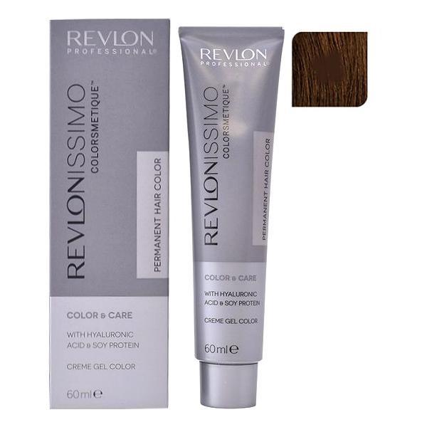 Vopsea Permanenta – Revlon Professional Revlonissimo Colorsmetique Permanent Hair Color, nuanta 4.3 Medium Golden Brown, 60ml 4.3
