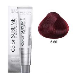 Vopsea fara amoniac - revlon professional color sublime by revlonissimo amonia free permanent color, nuanta 5.66 intense light red brown, 75 ml