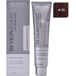 Vopsea permanenta - revlon professional revlonissimo colorsmetique permanent hair color, nuanta 4.5 medium mahogany brown, 60ml