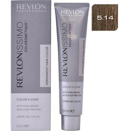 Vopsea permanenta - revlon professional revlonissimo colorsmetique permanent hair color, nuanta 5.14 light candied chestnut brown, 60ml