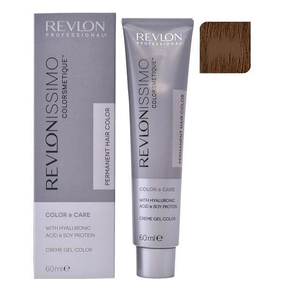 Vopsea Permanenta – Revlon Professional Revlonissimo Colorsmetique Permanent Hair Color, nuanta 5.34 Light Coppery Gold Brown, 60ml 5.34