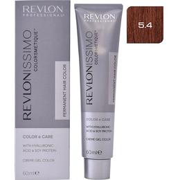 Vopsea permanenta - revlon professional revlonissimo colorsmetique permanent hair color, nuanta 5.4 light copper brown, 60ml