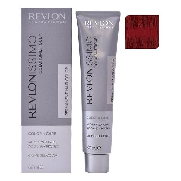 Vopsea Permanenta – Revlon Professional Revlonissimo Colorsmetique Permanent Hair Color, nuanta 55.60 Intense Dark Red, 60ml 55.60 poza noua reduceri 2022