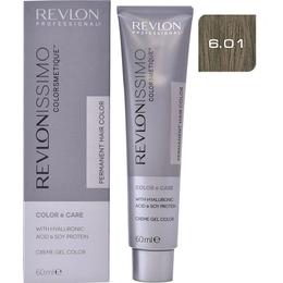 Vopsea permanenta - revlon professional revlonissimo colorsmetique permanent hair color, nuanta 6.01 dark natural ash blonde, 60ml