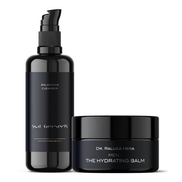 Set pentru bărbați Mankind, S M A C H &amp; Sui generis by dr. Raluca Hera, 2 buc: Men | The Hydrating Cream 50 ml, Balancing cleanser 100 ml