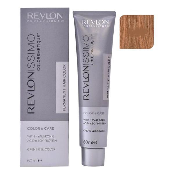 Vopsea Permanenta - Revlon Professional Revlonissimo Colorsmetique Permanent Hair Color, nuanta 7.32 Medium Golden Pearl Blonde, 60ml