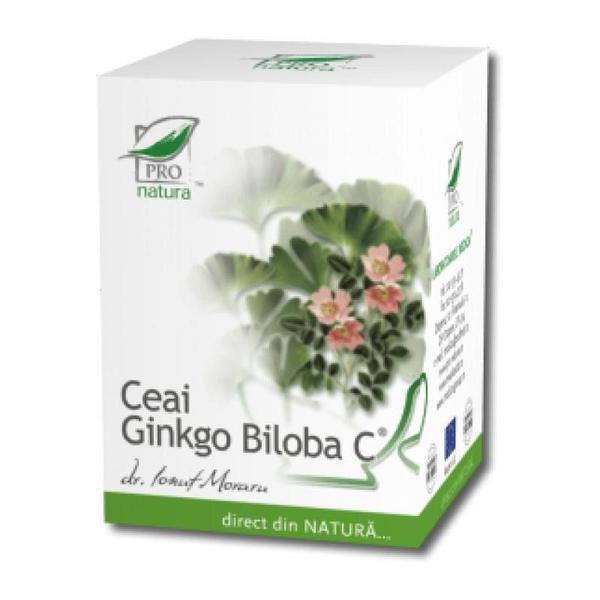 Ceai Ginkgo Biloba C Pro Natura Medica, 25 doze