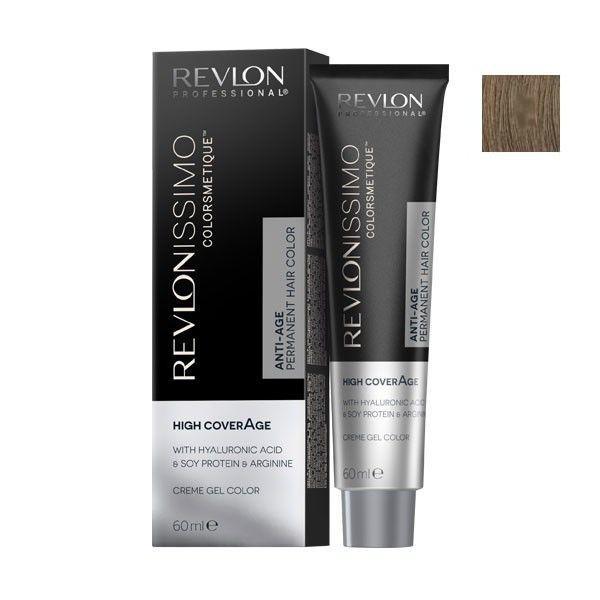 Vopsea Permanenta - Revlon Professional Revlonissimo Colorsmetique High Coverage Permanent Hair Color, nuanta 7 Medium Blonde, 60 ml