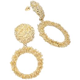 Cercei zora round lucy style 2000, auriu