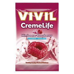 Bomboane fara zahar cu zmeura creme life vivil, 110 g