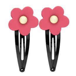 Set 2 clame de par flowers lucy style 2000, rosu