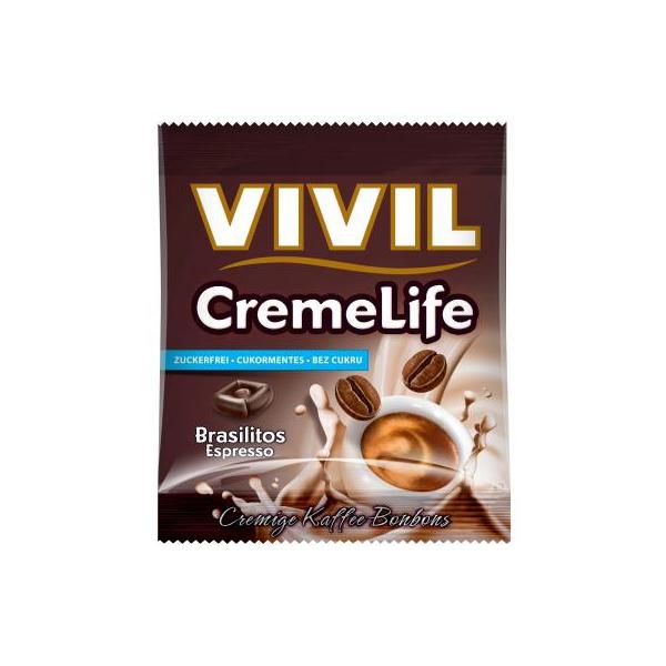 Bomboane fara Zahar Brasilitos Creme Life Vivil, 40 g